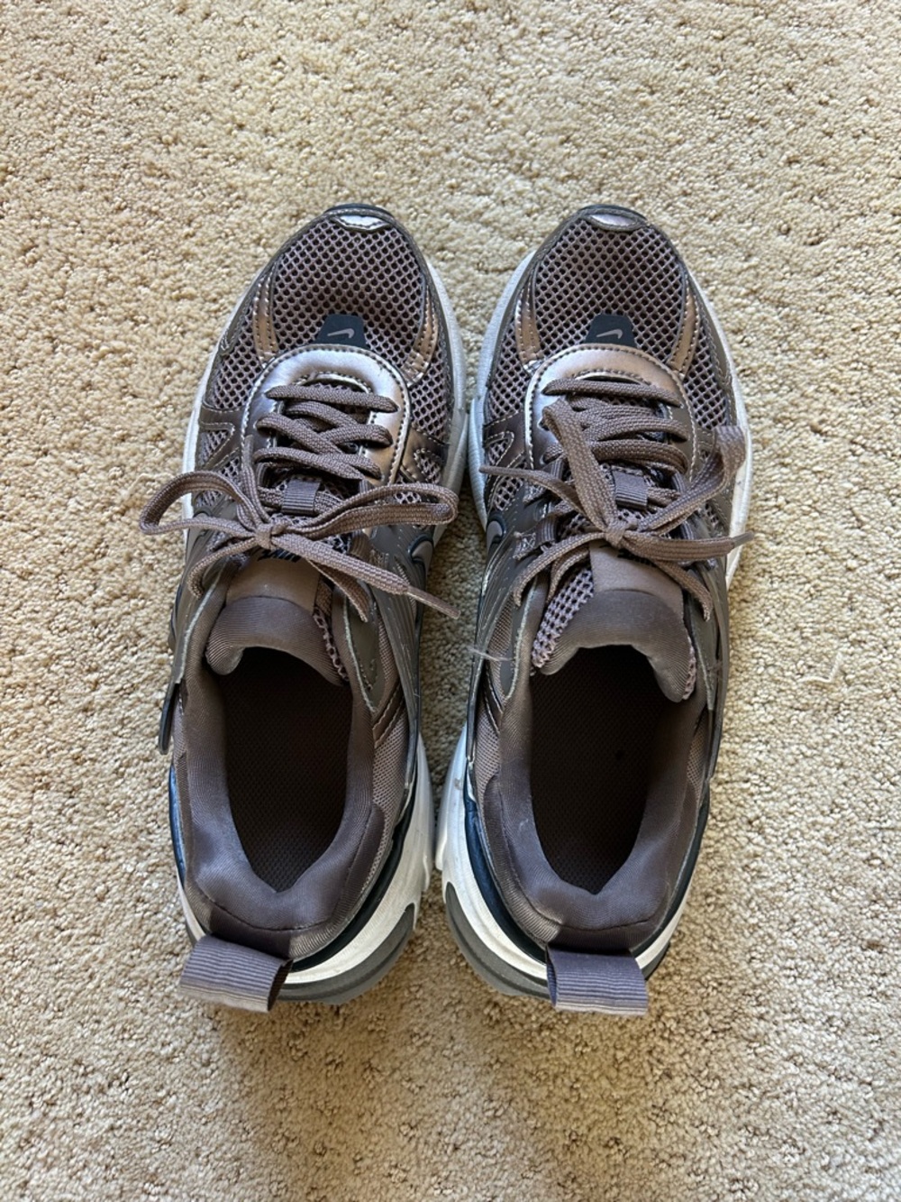 Nike Brown Mesh Athletic Sneakers